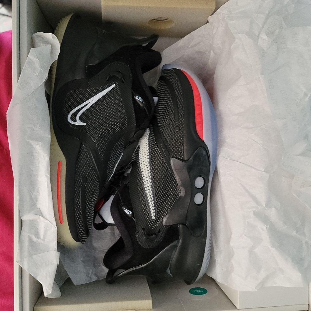 Nike SELF LACING BB ADAPTBlack and Red 8.5